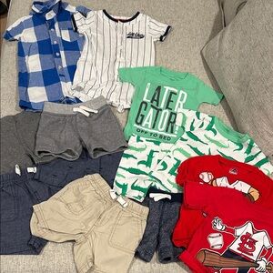 Kids Clothing Bundle with Graphic Tees and Shorts